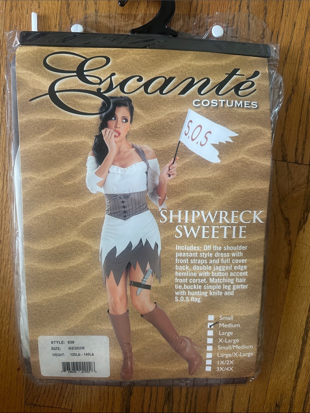 Shipwreck Sweetie women’s Halloween Costume - beige and Brown